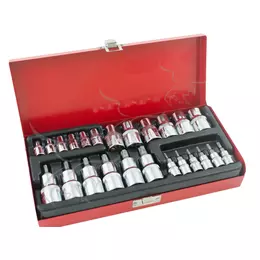 Adicionar ao pedido Conjunto de 24 tomadas Torx macho e fêmea Conjunto de 24 tomadas Torx macho e fêmea