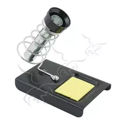 Adicionar ao pedido Suporte metálico para ferro de soldar com esponja Suporte metálico para ferro de soldar com esponja