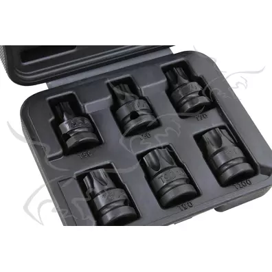 T55 a T100 Bits Torx de impacto curto. 1/2"