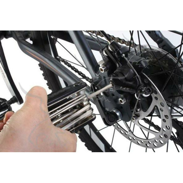 16 em 1 kit de reparação de bicicletas