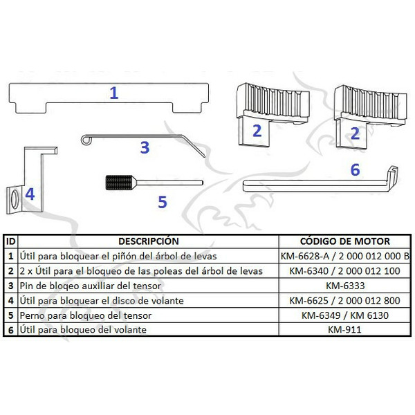 Tempo para distribuição Opel / Vauxhall 16V 1.6 1.8