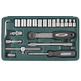 Conjunto de chaves de caixa e bits Mannesmann 1/4" de 65 peças