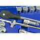 Caixa de chave de soquete de 12 pontos - 3/4" catraca profissional 22 peças