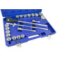 Caixa de chave de soquete de 12 pontos - 3/4" catraca profissional 22 peças